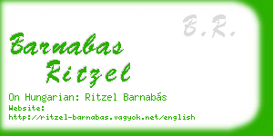 barnabas ritzel business card