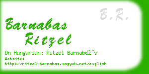 barnabas ritzel business card